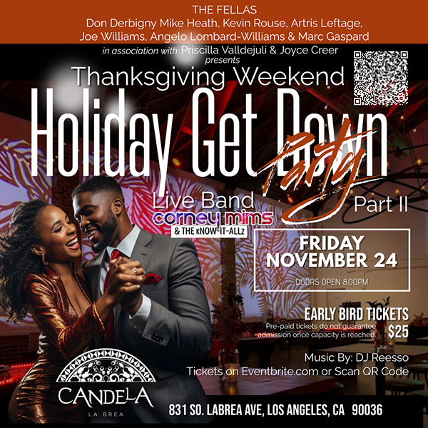 DawgCoinETH20's tweet photo. The Holiday Get Down - Part II :: Friday, November 24th 
https://t.co/xAQoVkkiSs

#holiday #getdown #party #social #nightlife #dance #music #event #entertainment #DJ #livemusic #tickets #Candela #blackevents #urbanevents #lablackevents #loopnla #cigarlounge #goodvibes @loopnla https://t.co/55srbLfNdj