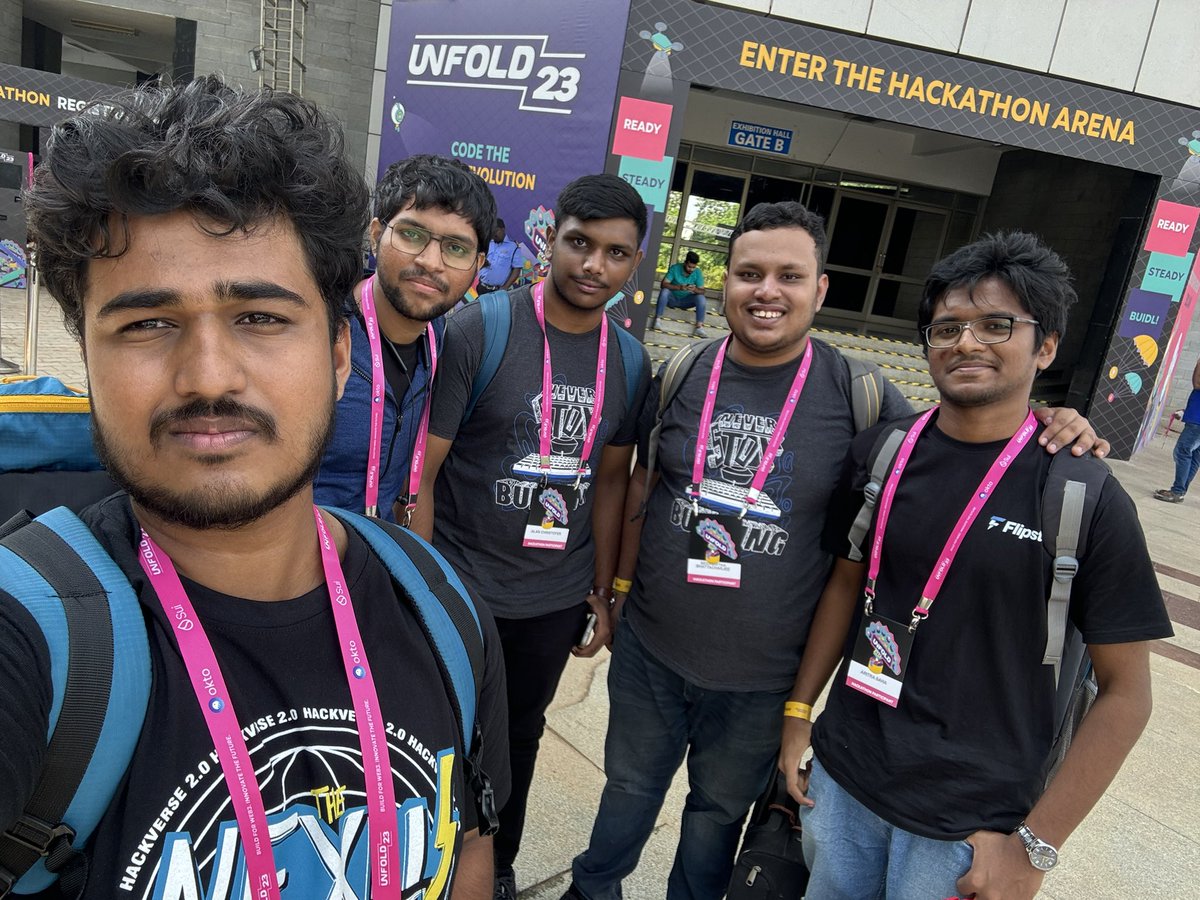 ThePrayasu's tweet image. Just after attending and winning from #Unfold2023 , the whole team is back to work in the preparation of HackVerse 2.0

Are you Participating in @HackVerseIND ?

( In Person Selection are already rolled out )

See Y’all at Chennai on 28th October