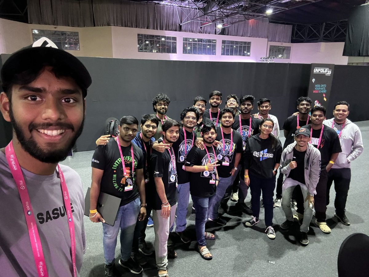 ThePrayasu's tweet image. Just after attending and winning from #Unfold2023 , the whole team is back to work in the preparation of HackVerse 2.0

Are you Participating in @HackVerseIND ?

( In Person Selection are already rolled out )

See Y’all at Chennai on 28th October