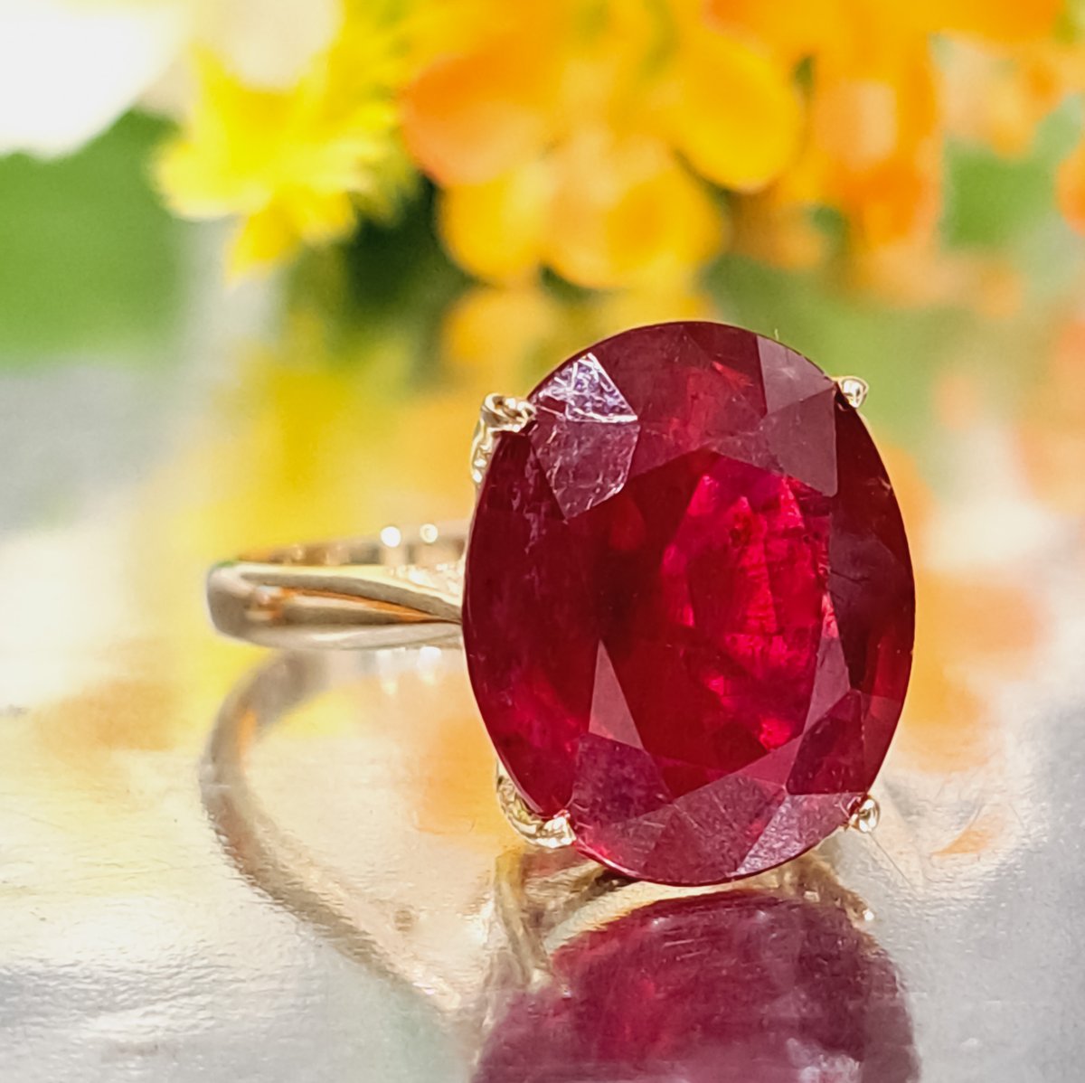 Excited to share the latest addition to my #etsy shop: Ruby Gold Ring * 14k Solid Gold * 12.00 Carat Chatham Ruby * Classic Jewelry etsy.me/3Q8p8nl #ruby #red #unisexadults #gold #prong #oval #rubygoldring #redrubyring #ovalrubyring