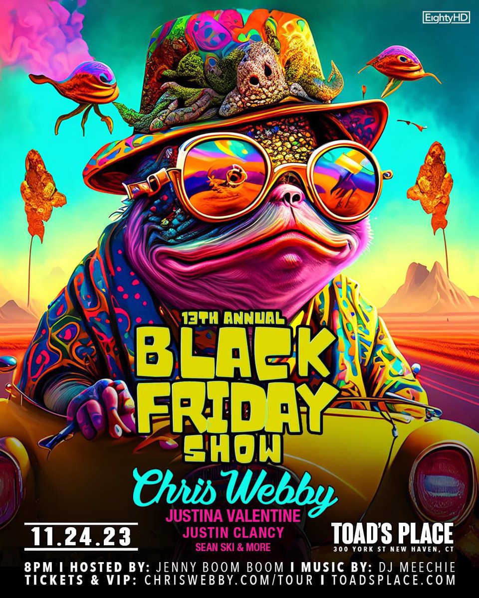 toadsplace's tweet photo. 🖤 November 24th - @ChrisWebby  Annual Black Friday Show returns to Toad's Place! 

Head to the 🔗 for 🎟: https://t.co/fECFcWgeLM

@JustinaMusic https://t.co/SULXXacflH