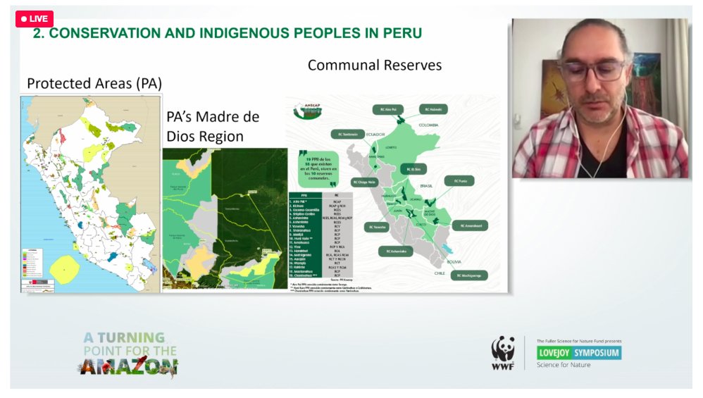 Alex Alvarez of the School for International Training speaks on the governance of communal reserves in Peru, and the principles of participation and co-management of protected natural areas. #WWFLovejoy