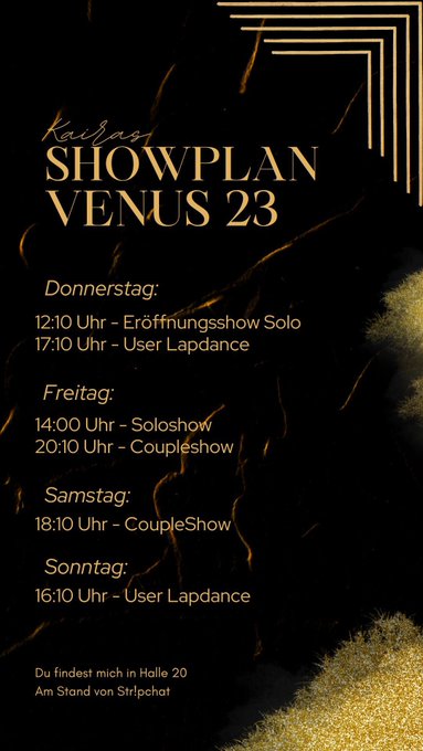 Mein Showplan f&uuml;r die @venusberlinoff mit @stripchat ! 🥀 https://t.co/MhF5gpZz7z<a class="tags" target="_blank" title="On Twitter" href="/?out=eyJ0eXAiOiJKV1QiLCJhbGciOiJIUzUxMiJ9.eyJpYXQiOjE3MjEyMjM4OTksImlzcyI6InR3cG9ybnN0YXJzLmNvbSIsIm5iZiI6MTcyMTIyMzg5OSwiZXhwIjoxNzUyNzU5ODk5LCJyZWRpcmVjdF91cmwiOiJodHRwczovL3R3aXR0ZXIuY29tL3ZlbnVzYmVybGlub2ZmIn0.O66R6To0kHW9N0TirjQE3Dut2T03W784ScGKVIomwGLP32FFiL2HnODOXpo-4F41BhjFsWSU5DVNIR5lHu3D3Q">@venusberlinoff</a><a class="tags" href="/tag/stripchat">@stripchat</a><a href="/tag/mvsales"class="tags"><span>#mvsales</span></a>