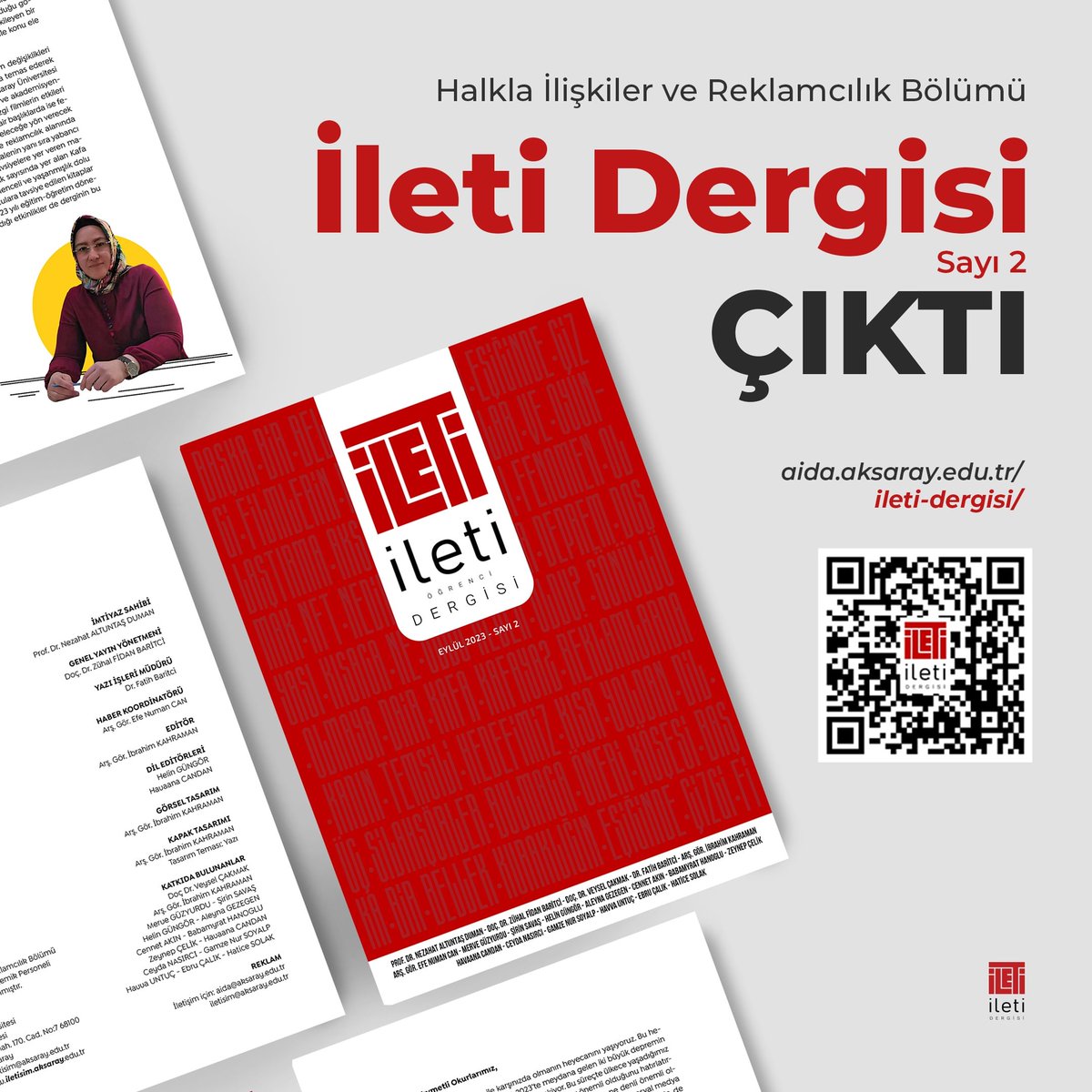 İleti Öğrenci Dergisi sayı 2 çıktııı 🎉🥳🙌

Okumak ve incelemek için aida.aksaray.edu.tr adresini ziyaret edebilirsiniz.