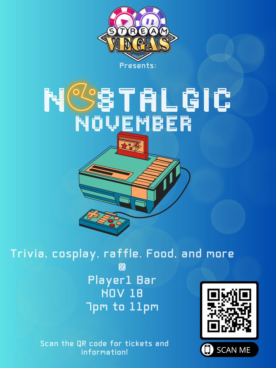 You guys ready for our November event??

Come get those tickets!

streamvegas.tv/collections/no…