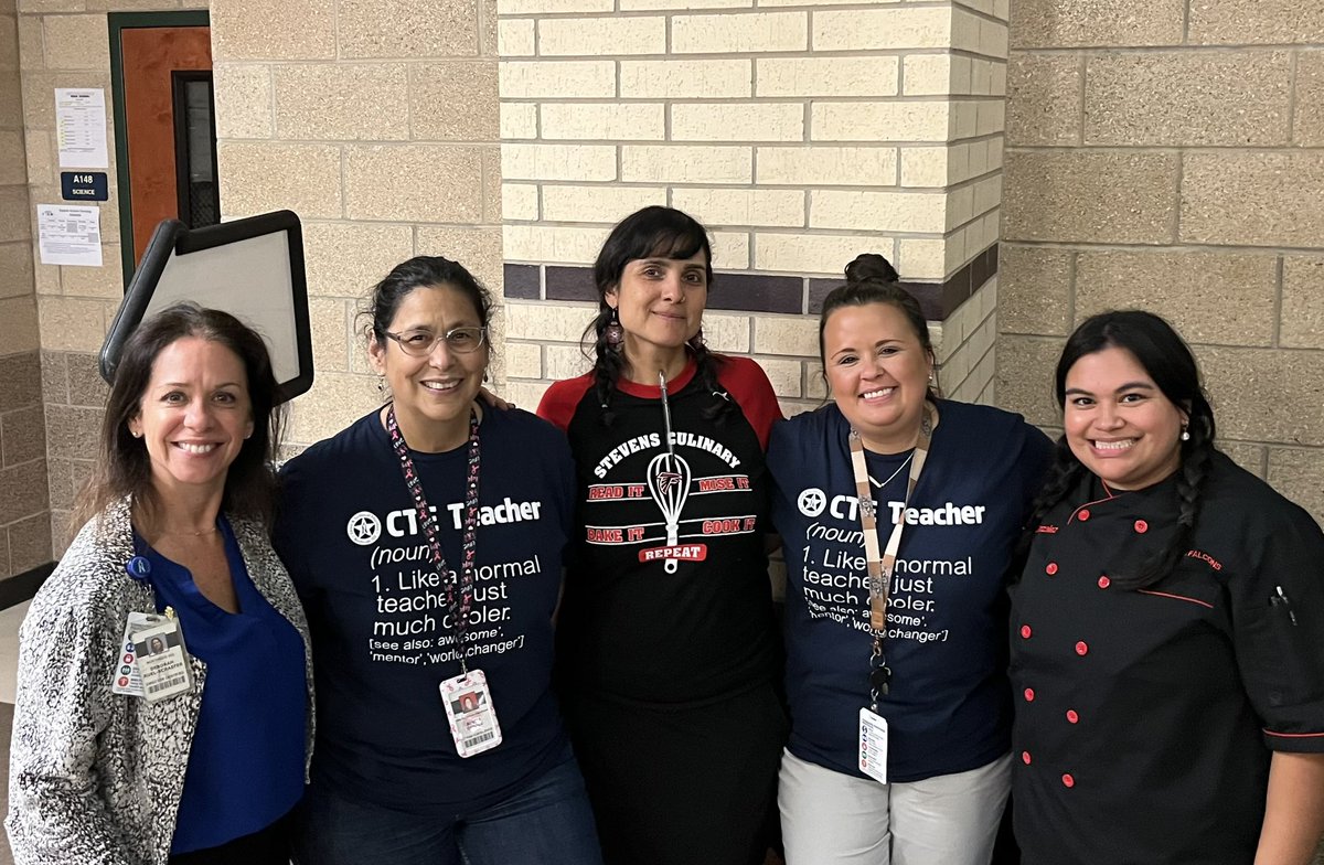 Stevens Culinary Arts (@benitacampos14) on Twitter photo STEVENS hosted the first ever NISD CTE High School EXPO! Our feeder schools all in attendance! Stevens student chefs are amazing! Us Culinary teachers with our favorite director! <a href="/MrDeLaO14/">Mr. De La O</a> @MsLMolina <a href="/Ms_GonzalezFCS/">Miss Gonzalez FCS</a> <a href="/CalandresMs/">Mrs. Pullom</a> <a href="/NISDSTEVENS/">NISDSTEVENS</a> <a href="/NISD_CTE/">NISD_CTE</a> <a href="/NISD/">Northside ISD</a> STEVENS hosted the first ever NISD CTE High School EXPO! Our feeder schools all in attendance! Stevens student chefs are amazing! Us Culinary teachers with our favorite director! <a href="/MrDeLaO14/">Mr. De La O</a> @MsLMolina <a href="/Ms_GonzalezFCS/">Miss Gonzalez FCS</a> <a href="/CalandresMs/">Mrs. Pullom</a> <a href="/NISDSTEVENS/">NISDSTEVENS</a> <a href="/NISD_CTE/">NISD_CTE</a> <a href="/NISD/">Northside ISD</a>