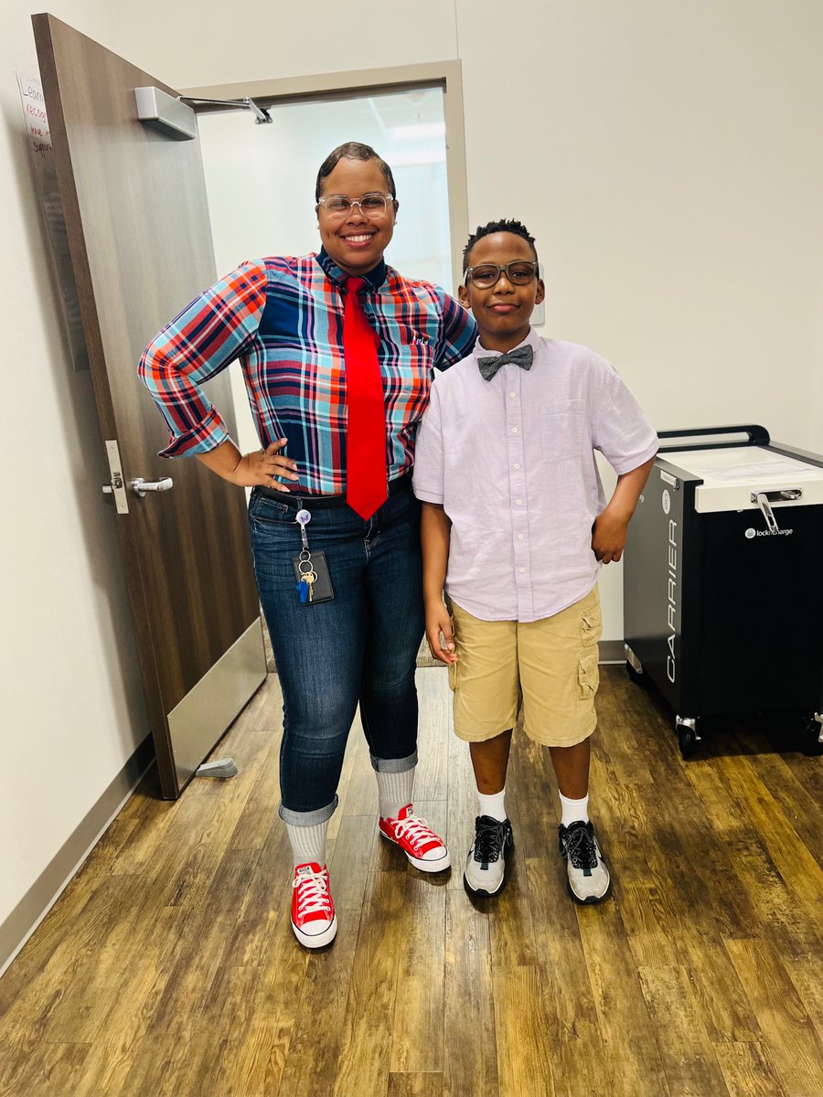 NERD DAY was soooo much fun! Red Ribbon Week: Nerds don’t do drugs! So much fun that sts changed my name to ‘Mrs.Nerd’ for the day! 🤓👔📚🍎#FBISDLeads #ChoosetoCare @JPEPanthers @Galloway_JPE @MrNguyenJPE