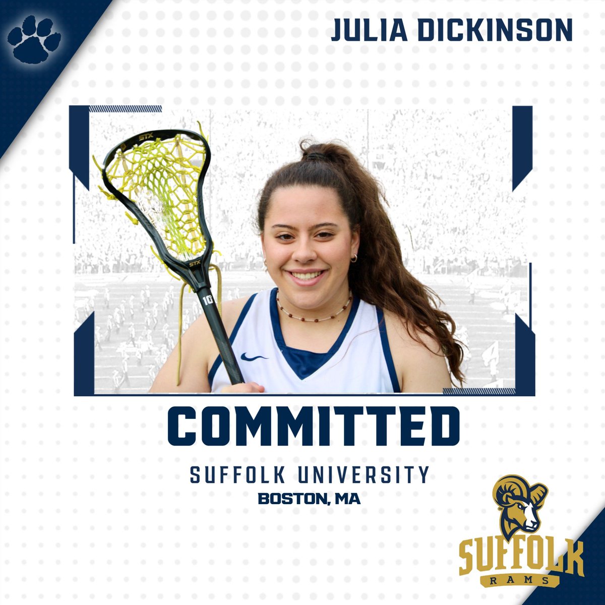 Congrats to Julia Dickinson for committing to study and play lacrosse at Suffolk University!!!!! <a href="/Suffolk_WLAX/">Suffolk Women's Lacrosse</a> <a href="/PCSDAthletics/">Pittsford Athletics</a>
