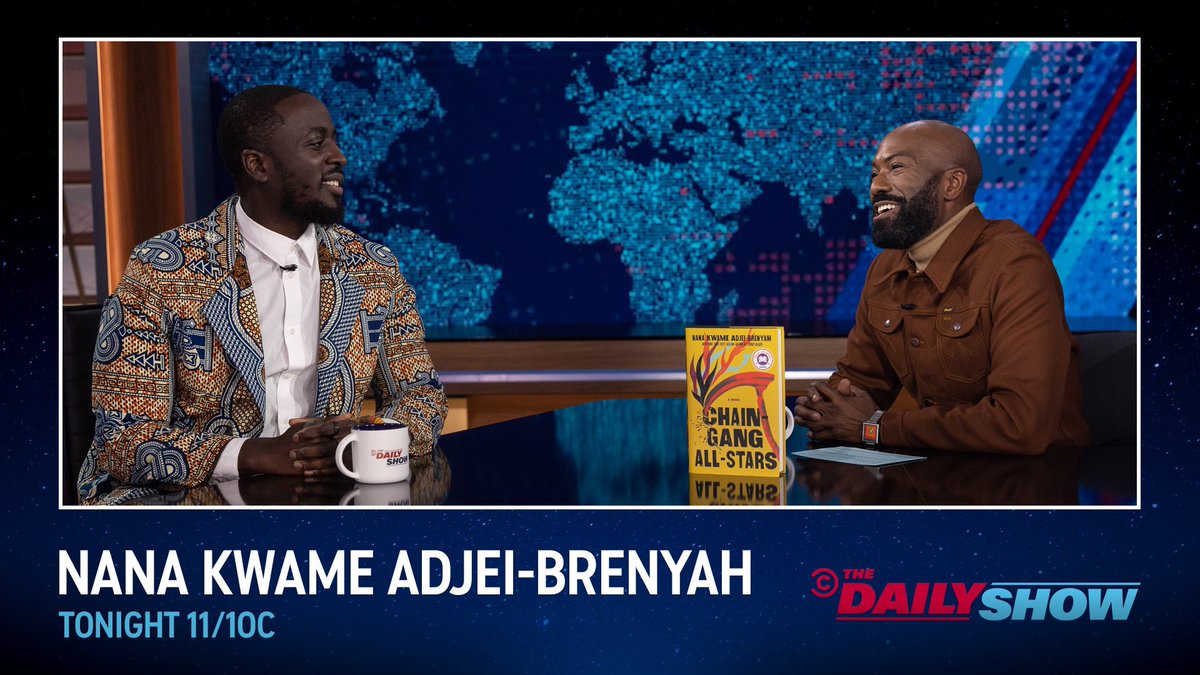 TONIGHT: Bestselling author <a href="/NK_Adjei/">Nana K.</a> shares the inspiration behind his first novel, “Chain-Gang All-Stars”!
