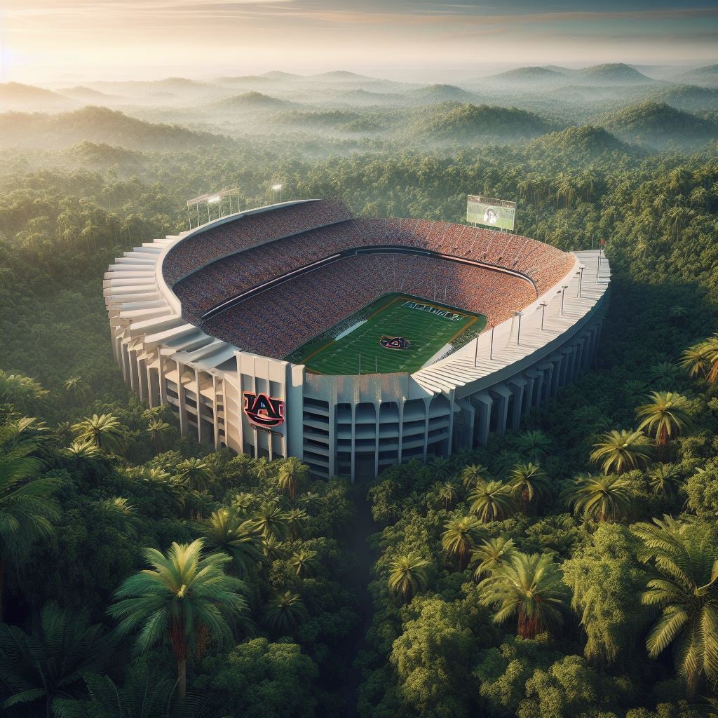 AlexAnstedCFB's tweet image. SEC West stadiums in their natural habitat 🤯 (part 1)