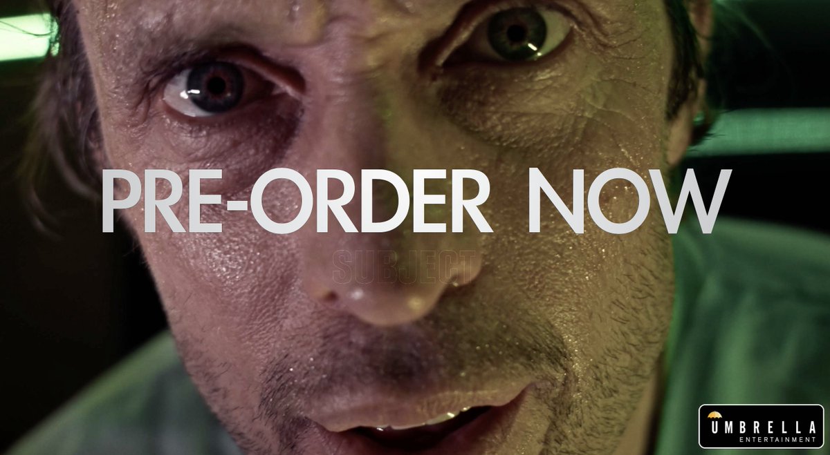 You can NOW own a copy of our horror feature SUBJECT exclusively shop.umbrellaent.com.au/products/subje…

#1 streamed film on Screambox US, also available to rent or buy on Prime Video &amp; iTunes.