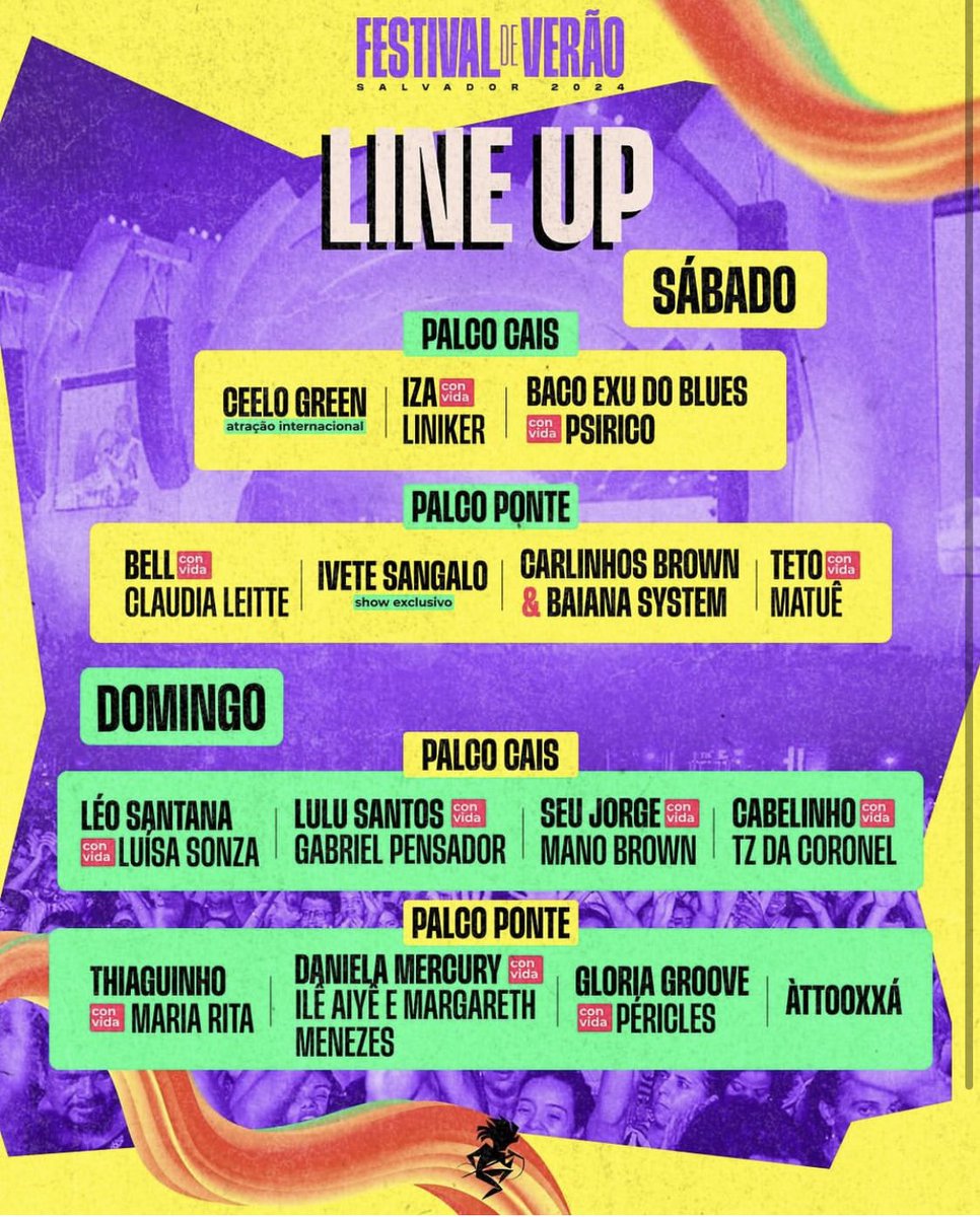 ORaoniOliveira's tweet photo. Essa grade do Festival de Verão tá absurda! Uma das melhores dos últimos anos. https://t.co/4X0s0QX8dq