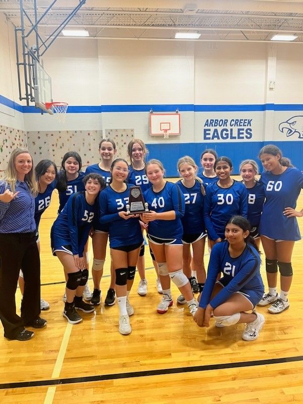 Way to go, Lady Eagles! 7th grade VB D1 is walking away with the Championship for the season, followed by D2 winning 2nd place! Outstanding showing for our 7th-grade Volleyball girls and coaches! Go Eagles!