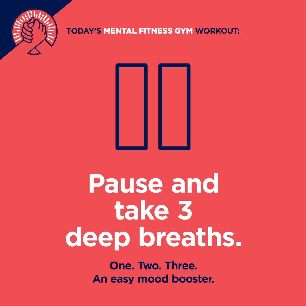 Here’s another simple #mentalfitness exercise to try from @LayneBeachley’s Mood Booster Mental Fitness Moment - easy techniques to get you back on track after having one of ‘those’ days. Discover this and more workouts at thementalfitnessgym.org #mentalfitnessgym #gotcha4life