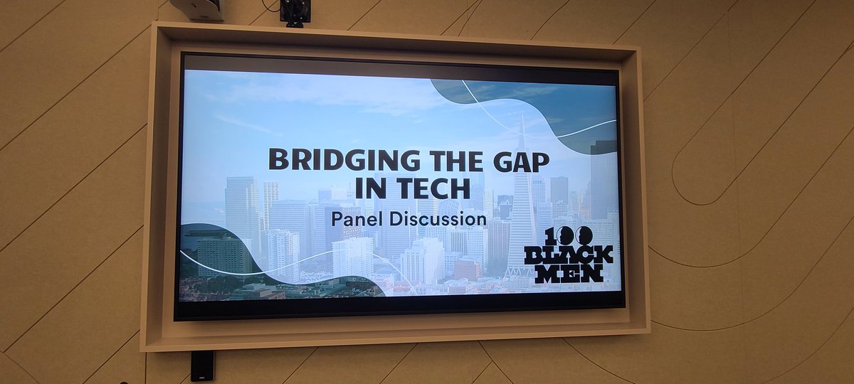 100BlackMenBA's tweet photo. Happening NOW.... @Chime, San Francisco - Bridging the Gap in Tech panel discussion. Also in attendance are @twilio and @Invitae as topics of DEIB, networking, ERGs, and ultimately locating that illusive job in the tech space.
#The100 #Chime #Twilio #Invitae #POCinTech https://t.co/FEIJM5pRtx