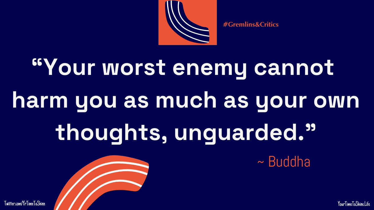 YrTimeToShine's tweet photo. Your mind can either be your greatest ally or your worst enemy. Be mindful of your thoughts, for they have the power to shape your reality and determine your path in life. This week’s Coaching Theme: GREMLINS AND CRITICS! 👹 #innercritic #gremlintaming #selfbelief #mindpower https://t.co/inb9UMX00Y