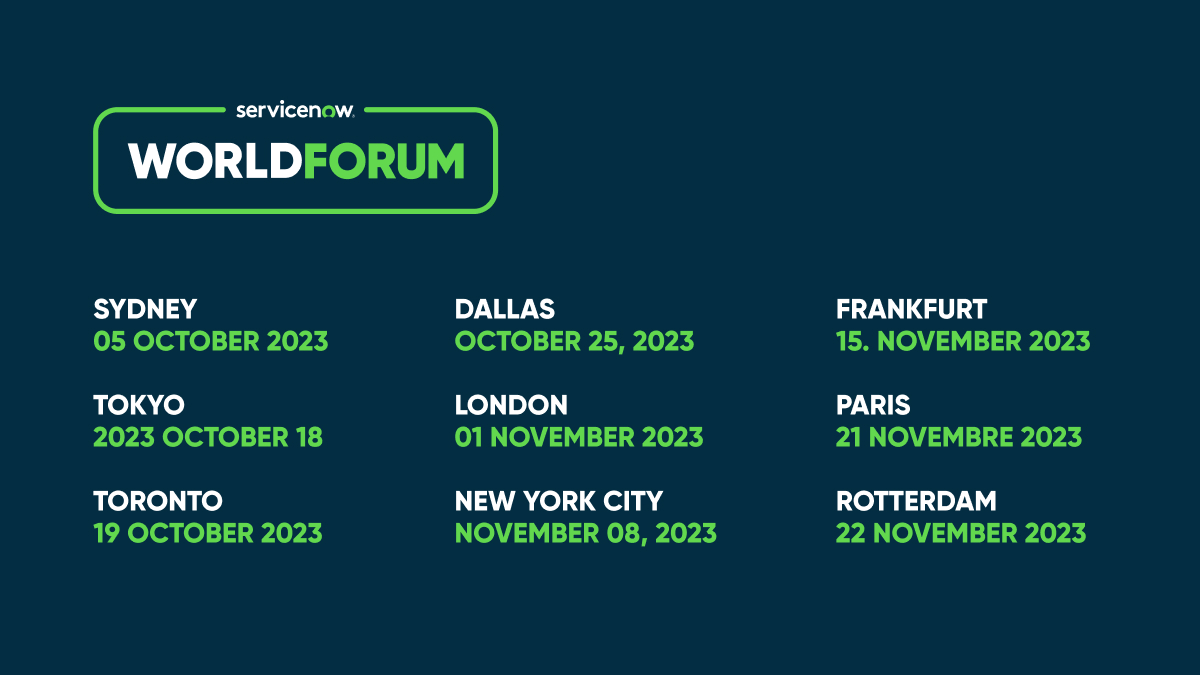 rayServiceNow's tweet image. The World Forum is coming to NYC on Nov 8th. This free, one-day event is designed with you in mind—so you can leave energized to make the world work better for everyone. Find out more: spr.ly/6012ueq44