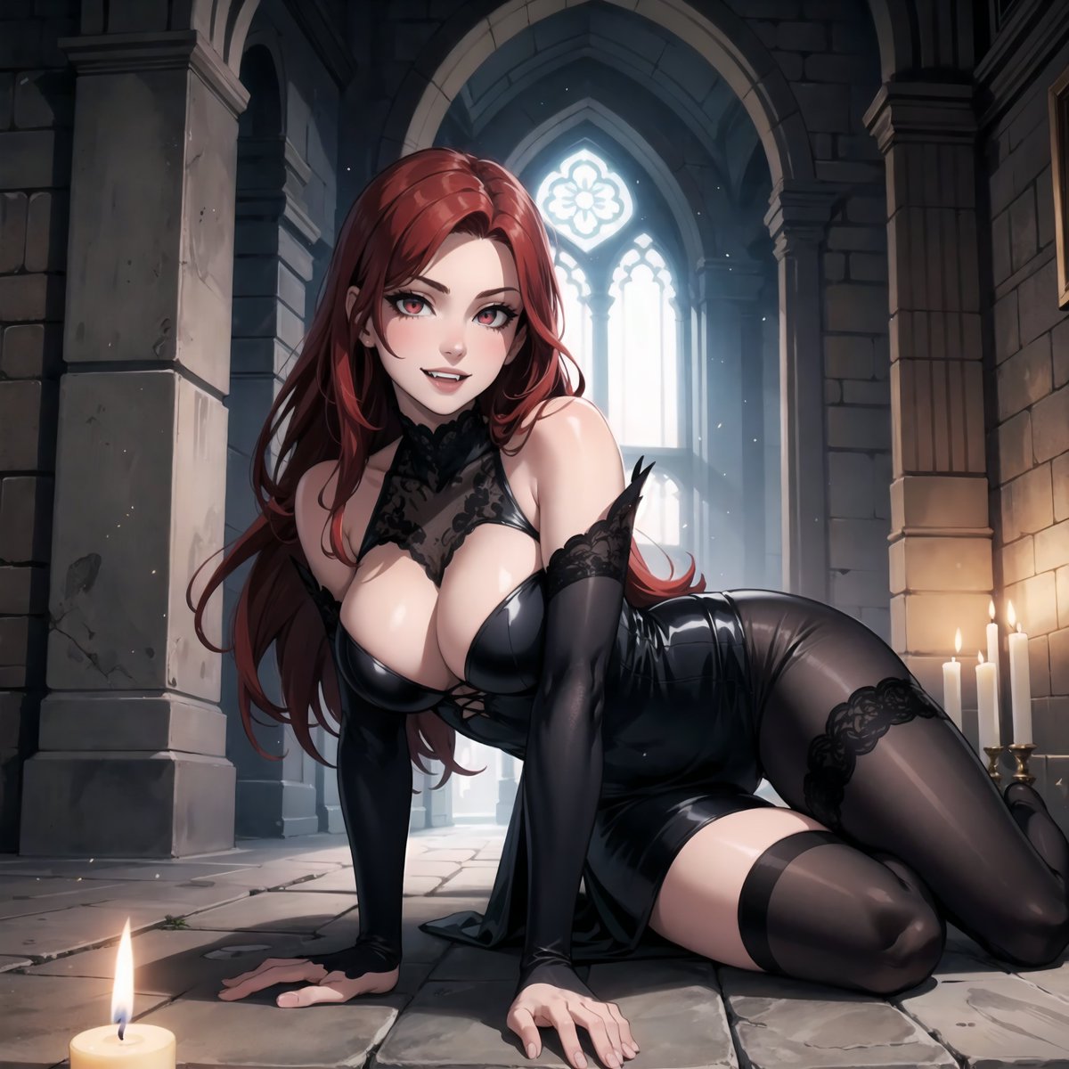 hentAIOnOnly's tweet photo. When you're a creature of the night, every day is Fang-tastic! 

#anime #animegirl #waifu #AIart #ai #Vampire #Halloween #halloween2023 #RedHeadedWoman #gothic #goth #VampLife #GothicGlam https://t.co/tUvtCO21Tn
