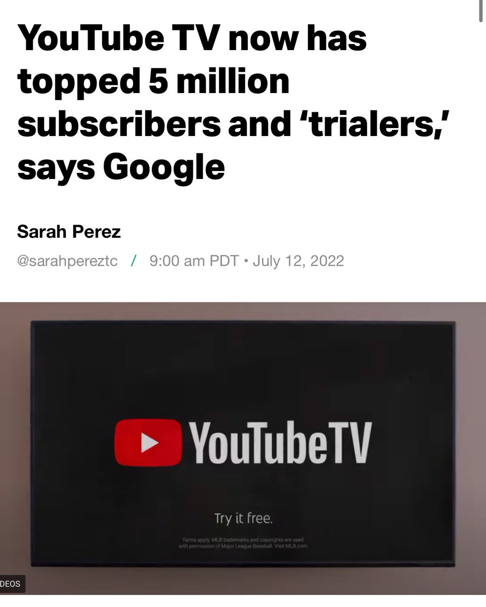 @CNBCOvertime @MorganLBrennan @adventintl Google/Alphabet YouTube Tv subscribers are still growing and being under reported.