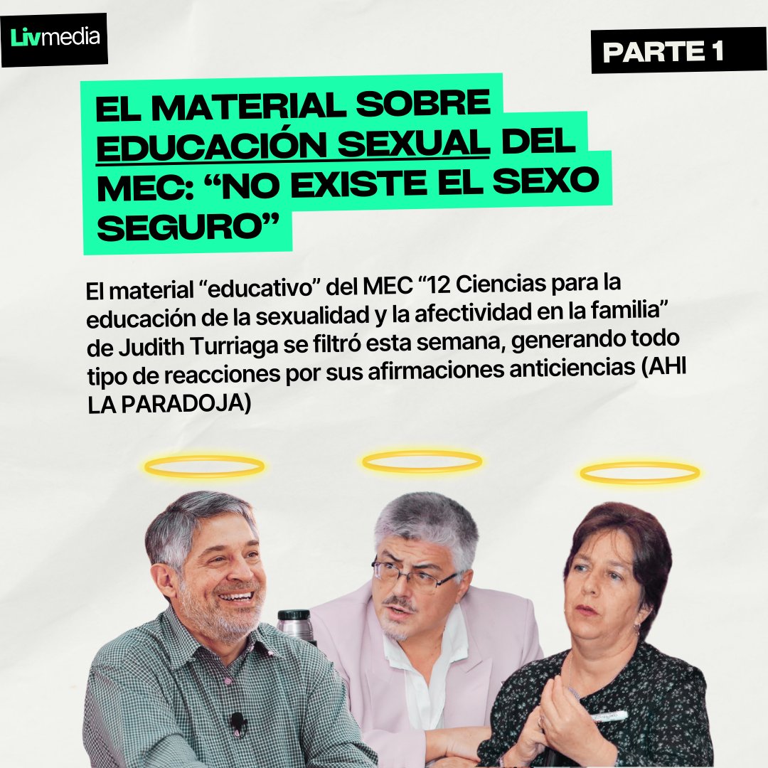 livmediapy's tweet photo. El material sobre Educación Sexual del MEC: "12 Ciencias para la educación de la sexualidad y la afectividad de la familia" es un tratado moral que denuncia las relaciones sexuales prematrimoniales, con argumentaciones basadas en el plano religioso, no en las ciencias.

🧶 https://t.co/6Rso1w62rh