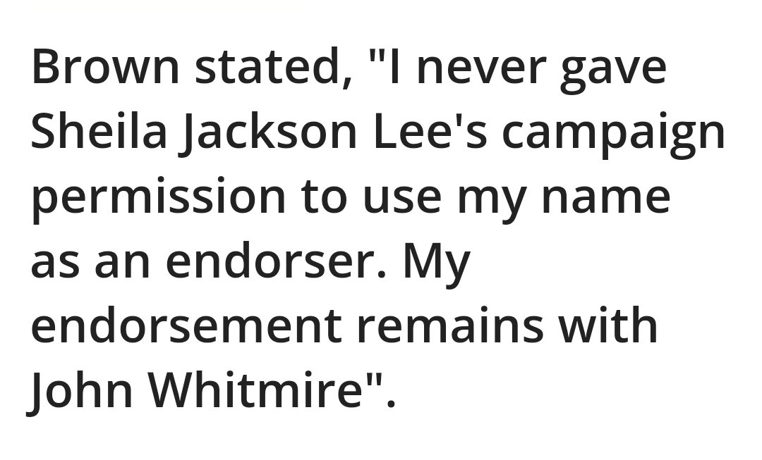 LLUV72's tweet photo. Once again, she LIES.  He denies this endorsement and actually supports @whitmire_john https://t.co/dtcZKdPOhK