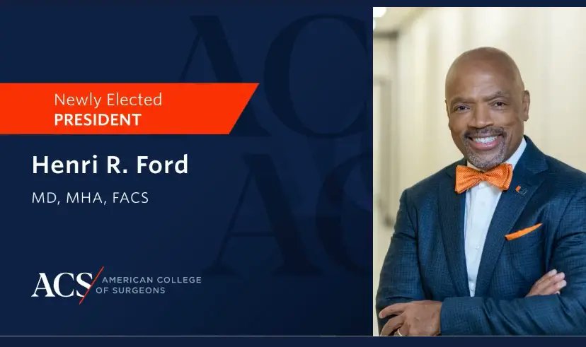 Surgical Infection Society (@surginfxsoc) on Twitter photo Congratulations to <a href="/HenriFordMD/">Henri R. Ford, MD, MHA, FACS, FRCS(Eng), FAAP</a> as the 104th President of the <a href="/AmCollSurgeons/">American College of Surgeons</a> at #ACSCC23 !
sisna.org/Default.aspx Congratulations to <a href="/HenriFordMD/">Henri R. Ford, MD, MHA, FACS, FRCS(Eng), FAAP</a> as the 104th President of the <a href="/AmCollSurgeons/">American College of Surgeons</a> at #ACSCC23 !
sisna.org/Default.aspx