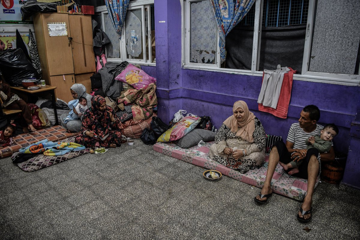 UNDP's tweet photo. “When I wake up tomorrow, I want this to end, so we can return to the sanctuary of our home.”

For the past 17 days, our colleague Shahd and her children have been on a harrowing journey to protect themselves from the shelling in #Gaza.

Her story: https://t.co/fPBX1VDVN1 https://t.co/3gVHjyZjMZ