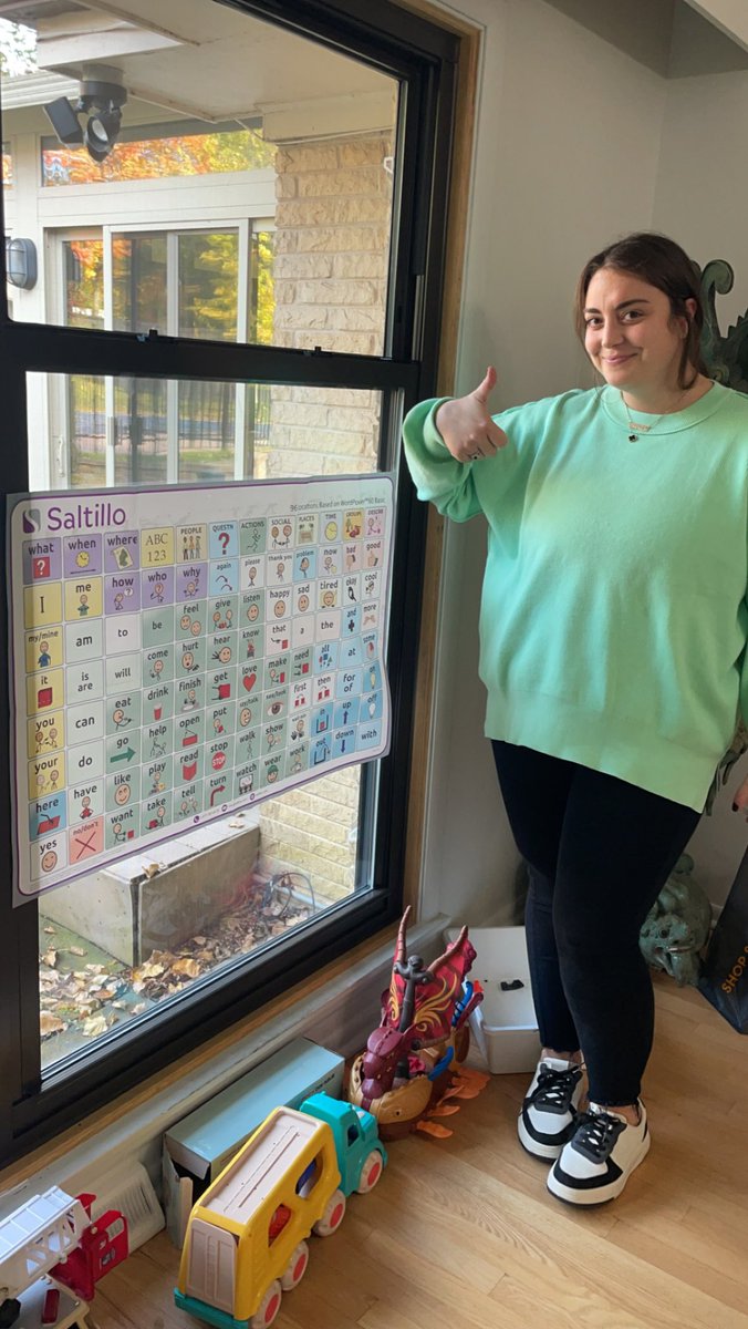 RebeccaWaxman2's tweet photo. Worked with @lsachs_ to make communication more accessible for a student at home. Carryover is everything! #112Leads #sherwoodshines https://t.co/7yzrSs9TwR