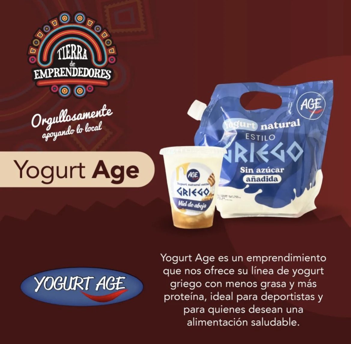 aeipanamaa's tweet photo. #Tierradeemprendedores presenta Yogurt Age, un emprendimiento panameño que te ofrece una fuente de proteínas deliciosas y saludable para tus comidas
📍Adquiérelo en las sucursales de @sm_rey
#Tierradeemprendedores
#SMRey https://t.co/wkwI7XACph