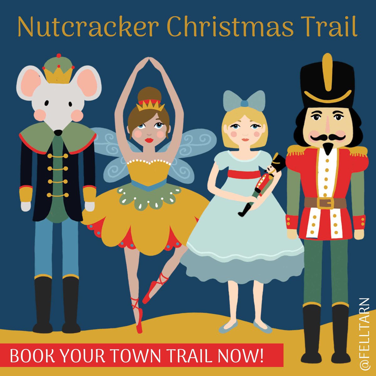 New Christmas Trail designed- this year it’s the magical story of the Nutcracker! #christmastrail #christmastrails #towntrail #nutcracker #thenutcracker #christmasillustration #businessimprovementdistrict #towncentre