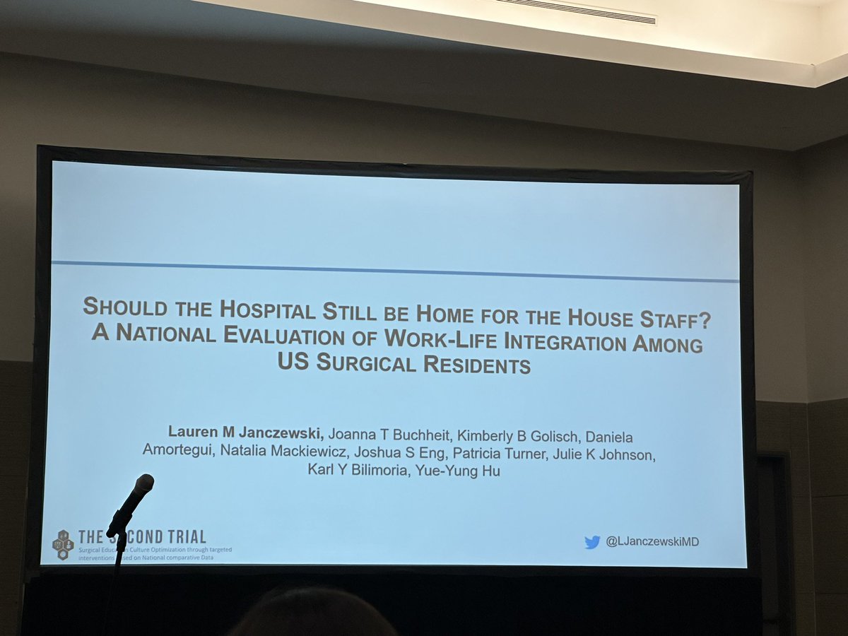 And another wonderful presentation by <a href="/LJanczewskiMD/">Lauren Janczewski, MD, MS</a> on work-life integration for surgical residents and how we can #combatburnout <a href="/NQUIRES1/">NQUIRES</a> <a href="/NMSurgery/">Northwestern Surgery</a> @The_SECONDTrial #ACS2023