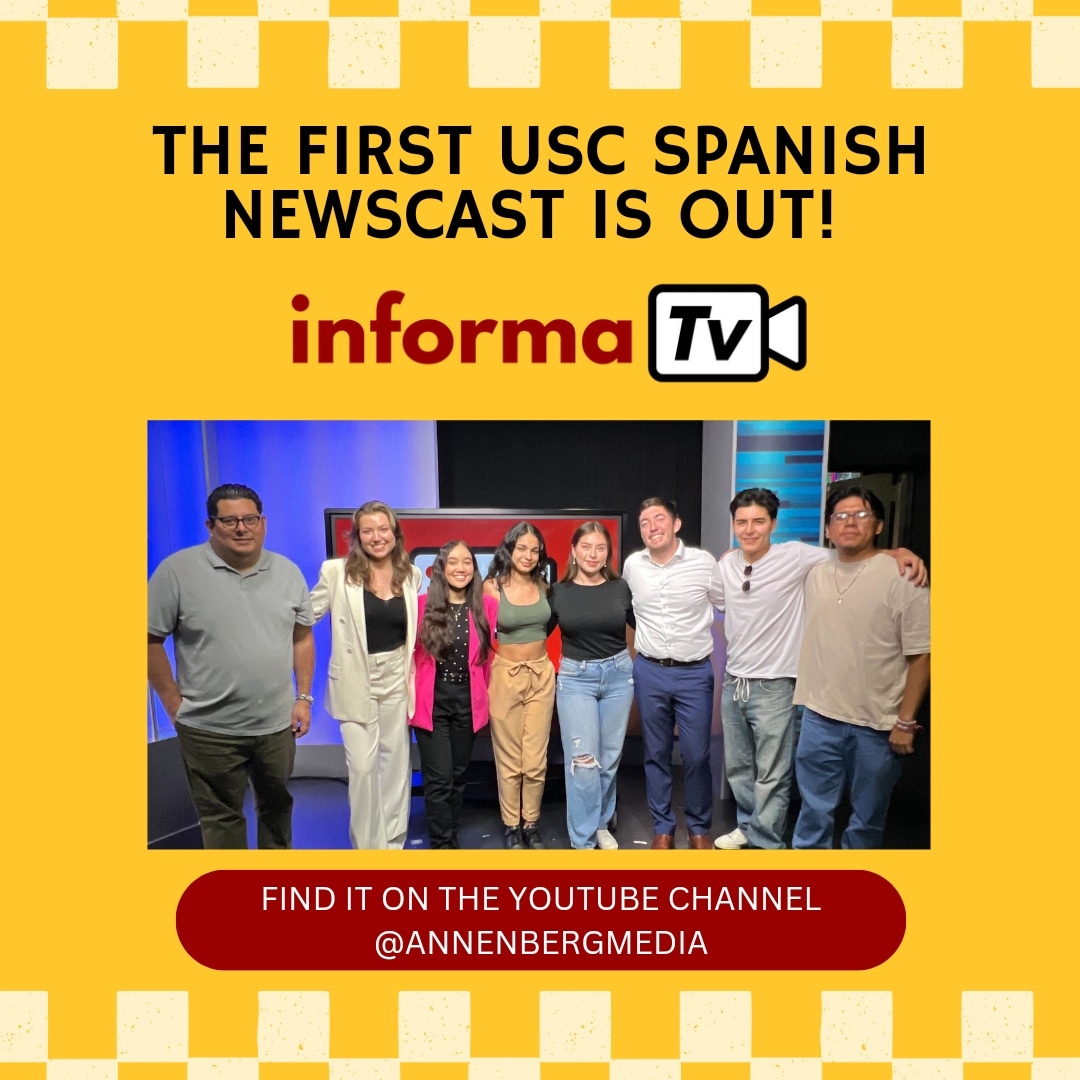 NAHJUSC's tweet photo. The first episode of InformaTV is out!! The first Spanish Newscast at USC ✨️✨️ Thanks to all the people who contributed to make this possible and jumped in at the last minute to do something completely new! 

https://t.co/btCKdP0s0A https://t.co/F9Q7CgPRae
