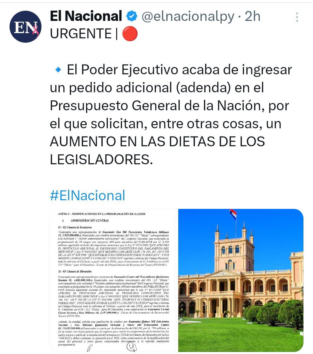 seodinac's tweet photo. A nosotros los comunes por más q somos fuente 30, nos dicen que hay una bajada de línea del presidente de la República de no aumentar nada. O sea para nosotros no corre el vamos a estar mejor?@AllianaPedro @SantiPenap @dinacpy @ABCCardinal @cut_autentica @FrenteyAccionFp @FrenteP https://t.co/4sAoCCvcju