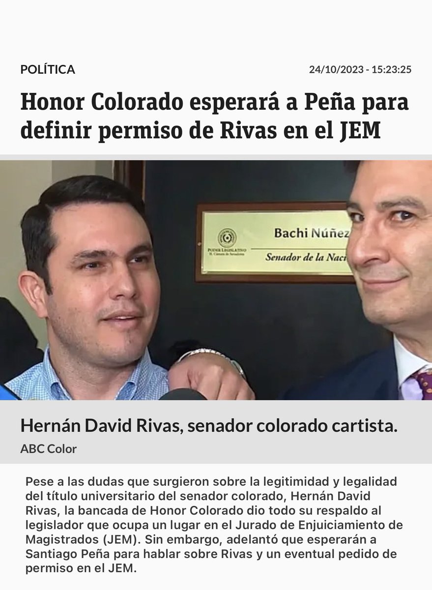DaniCenturionpy's tweet photo. Uno ya no sabe si estos son aliados o enemigos del Presidente @SantiPenap, imagínense cargarle a él semejante fardo. Baño de humildad y hagan lo correcto chamigo mi. https://t.co/yApeSdS2iv