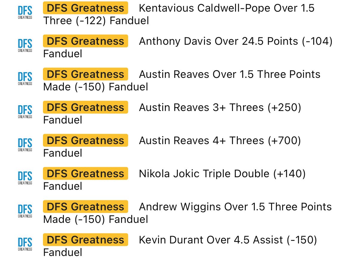 DfsGreatness's tweet photo. NBA Player Props &amp; Best Bets Picks for October 24th Free NBA Picks &amp; Spo... https://t.co/ZqEZsxJ71O via @YouTube https://t.co/VMiT69nbXk