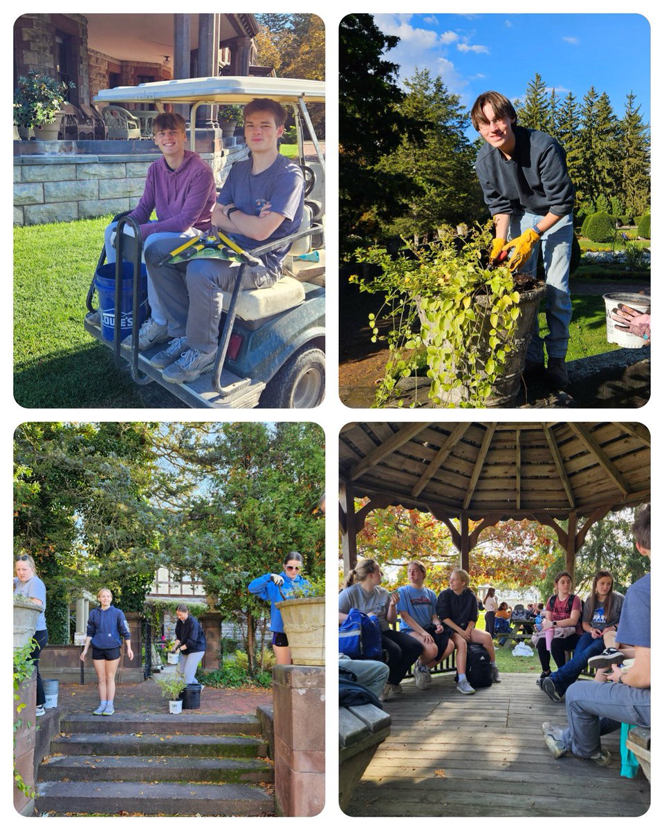 BloomfieldSHS's tweet photo. Community service at Sonnenberg Gardens 💙🤍 https://t.co/Jh7MHsnt88