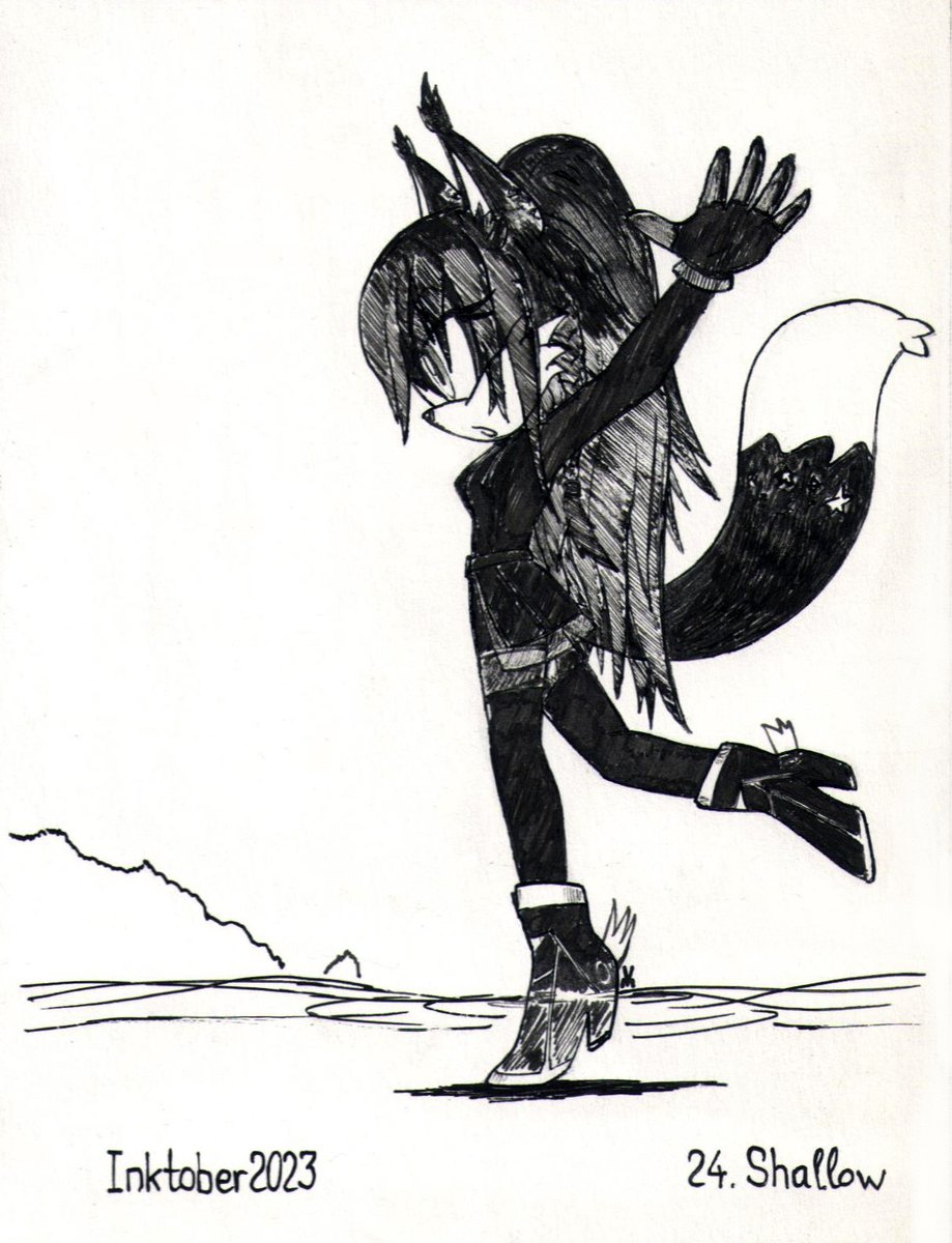 MaxVormer's tweet photo. Inktober 2023
24 _ Shallow
For @NightAngelTDC
She measures depth.
#inktober2023 #inktober2023day24 #inktobershallow https://t.co/MIZK5IFQUV