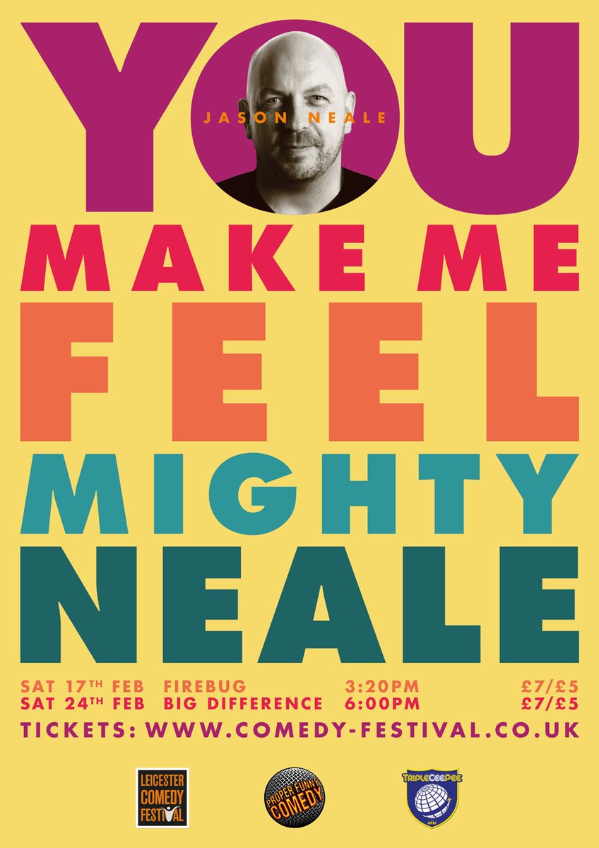 Our very own <a href="/jaynealecomedy/">Jason Neale</a> brings his BRAND NEW 1-HOUR SHOW to <a href="/FirebugBar/">Firebug</a> &amp; <a href="/BigDiff_Venue/">The Big Difference</a> in Feb as part of <a href="/LeicsComedyFest/">Leicester Comedy Festival</a> 2024!
Tickets on-sale now!
<a href="/TripleCeePee/">CaptainColino</a> <a href="/The_comedynet/">Thecomedynet</a> #standupcomedy