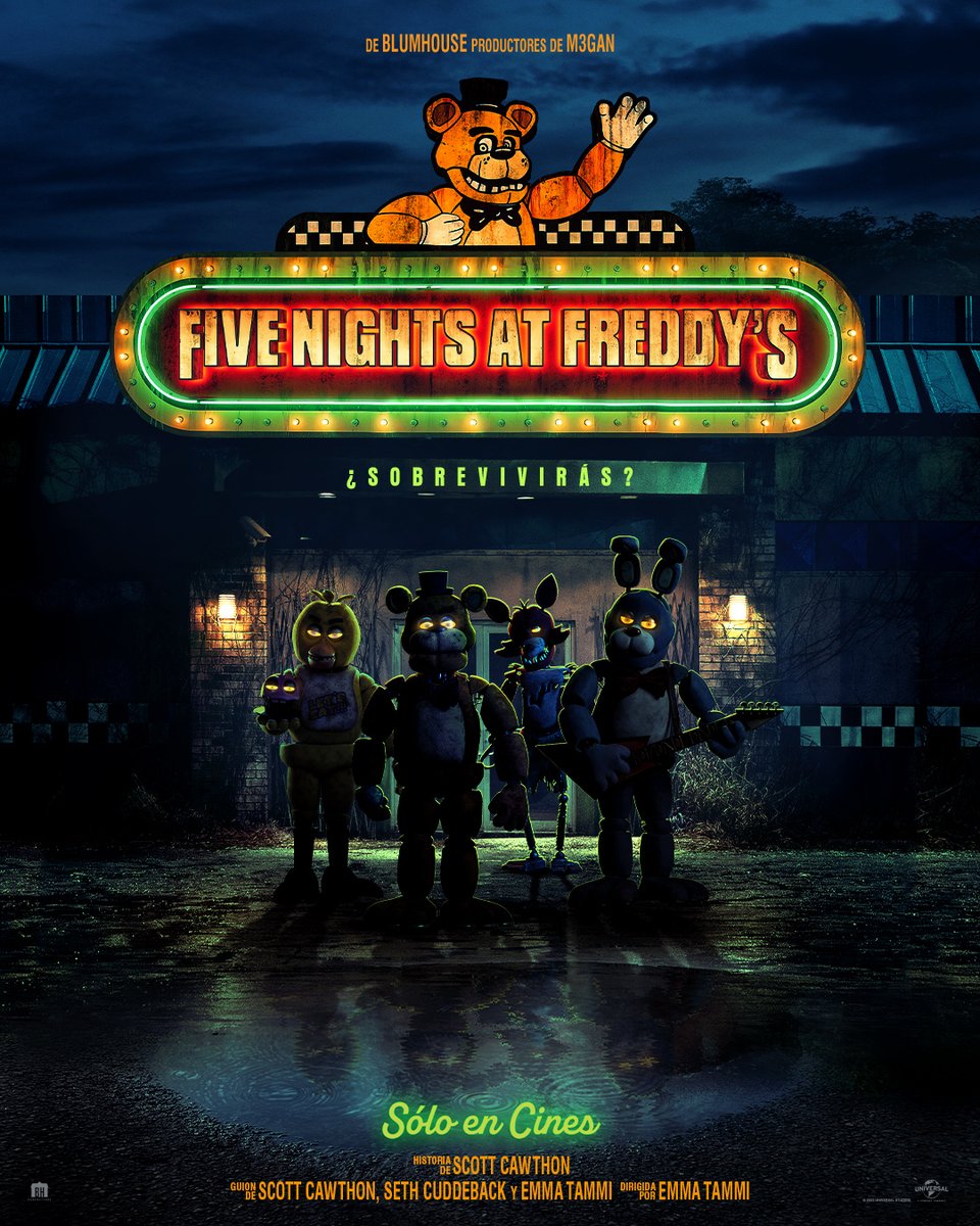 Gran Preventa 🐤🐰🦊🐻

Cuando el turno nocturno empieza, la pesadilla comienza. #FiveNightsAtFreddys.

Estreno 26 de octubre. Clasificación para mayores de 12 años.

Compra tus entradas en: cinepolis.com.gt o en las boleterías de mis cines.

#FNAFPelicula #Cinépolis