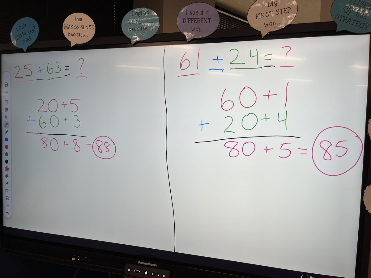 mrscoddsclass's tweet image. Color code everything! Learned how to add using expanded form today! #secondgrademath