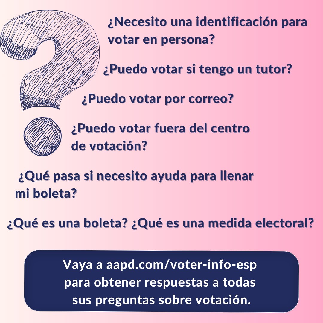 There are lots of important elections happening this year. If you have questions about how to vote in your state, check out REV UP's State Voting Guides for Disabled Voters! Go to aapd.com/voter-info for English guides, aapd.com/voter-info-esp for Spanish.