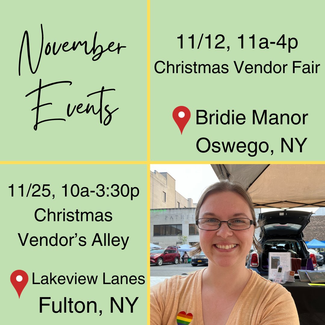 bekkahkf's tweet image. I&apos;ve been working on my calendar for Christmas shoppers- have you gotten your copy of The Great Quiet signed yet? 

#vendorfairs #christmasiscoming