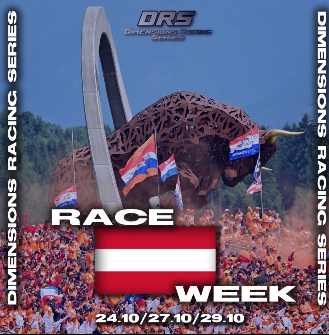 This week consists of :
Austria 
Austria 
And oooooo Austria 

Come join us and enjoy the racing throughout the week 

We've started with 2s already but we still have 4s and N/A to come