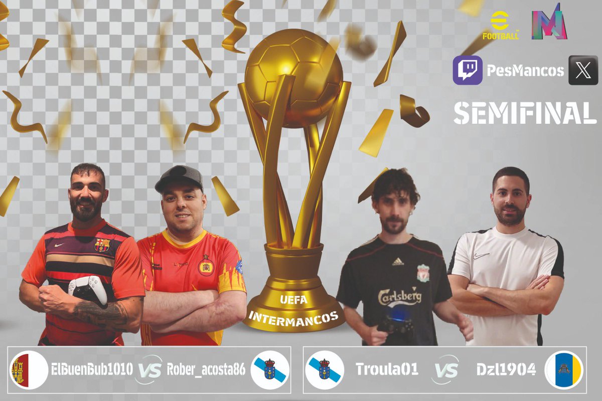 Ya estan en marcha las SEMIFINALES de competiciones europes donde tendremos unos partidos trepidantes por alzarse con los cuatro titulos en juego. Suerte a todos!!
