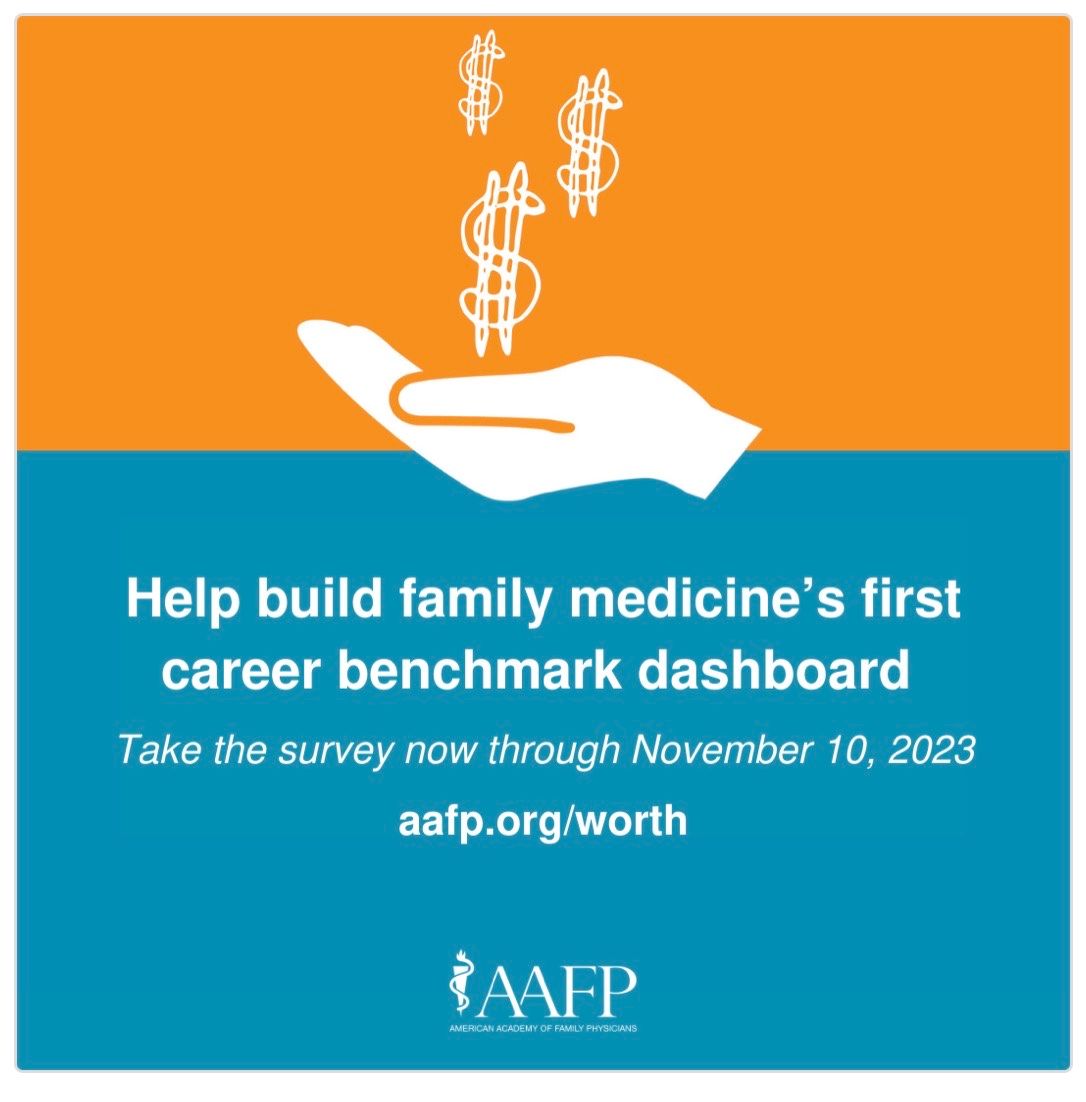 #AAFPCOD TownHall Resources- The compensation survey opportunity mentioned by <a href="/rshawnm/">Shawn Martin</a> is available here:
buff.ly/408wo7e