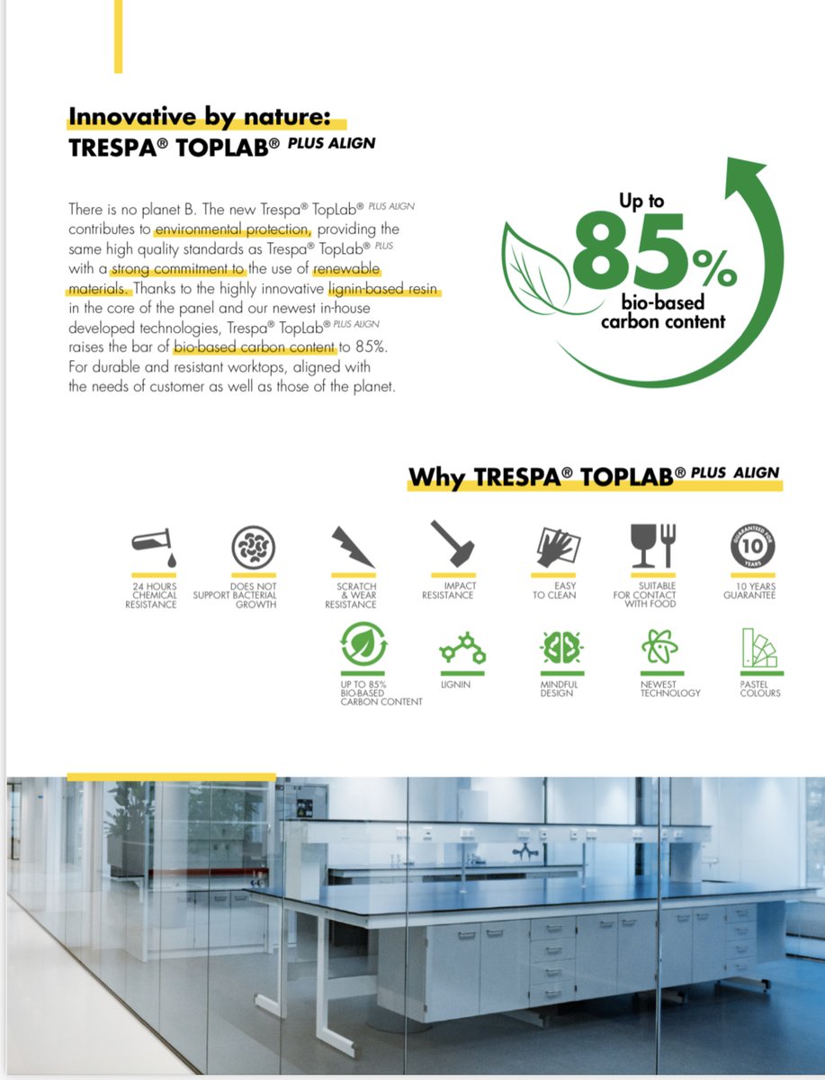 ISternitzke's tweet photo. Trespa presented its first entry to the Lab Awards at the conference of I2SL: International Institute for Sustainable Laboratories. Trespa®TopLab®PLUS ALIGN, presented in a first reference projects, demonstrated the increased #renewable #content in our product. @TrespaTweets https://t.co/c9JpEmZURT