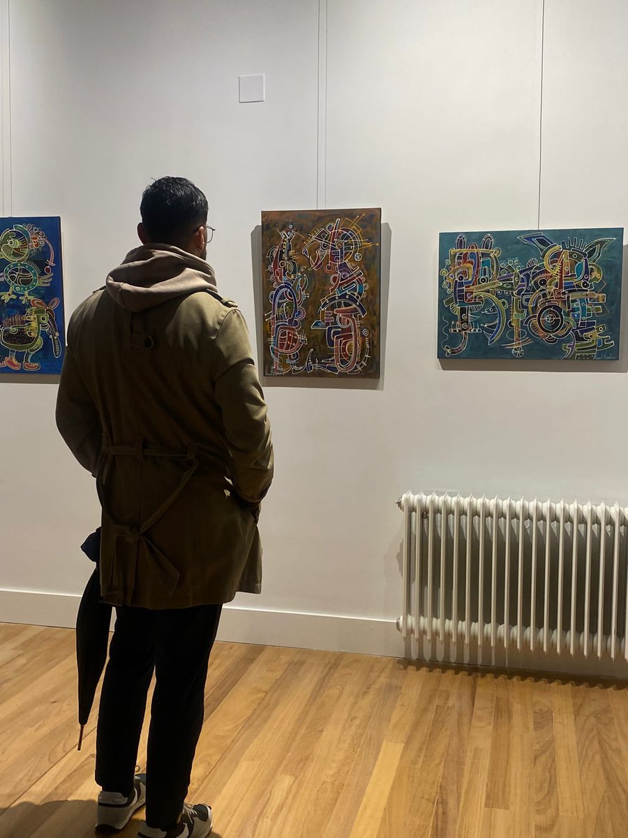 Ecientoveinte's tweet photo. Hoy inauguramos la exposición “Seres fantásticos” de Manuel Miguel en nuestro espacio en Madrid.

Manuel Miguel es el primer artista invitado y expone 12 obras que exploran el misticismo de la imaginación mexicana. 

La exposición estará abierta hasta el 7 de enero de 2024. https://t.co/bj1bYANSkt
