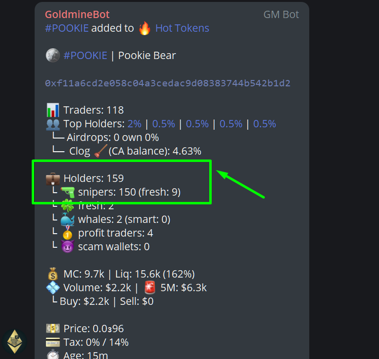 GoldmineAlpha's tweet photo. 🚨 There are a lot of snipers ! You must be careful!
tg: https://t.co/u8y65nOA79
#POOKIE #BONER #MINIBITCOIN #MEME https://t.co/YxY2Kd0e0L