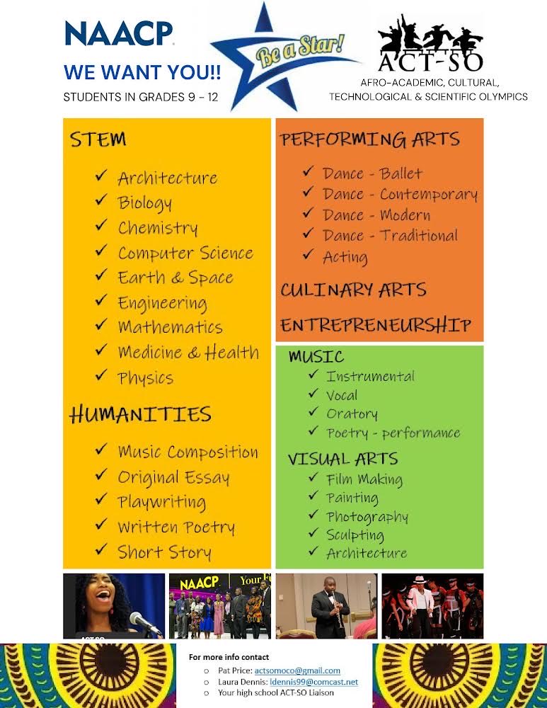 Join ACT-SO. Submit your application today! #actsomoco SSL hours available.