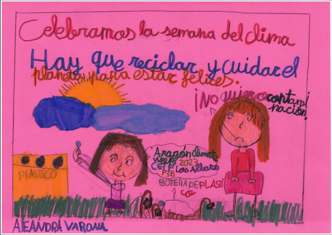 #AragonClimateWeek Los alumnos y alumnas del CEIP Los Albares trabajan por el clima.